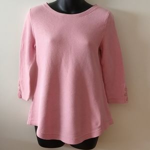 Talbots Pink Pullover Sweater Top